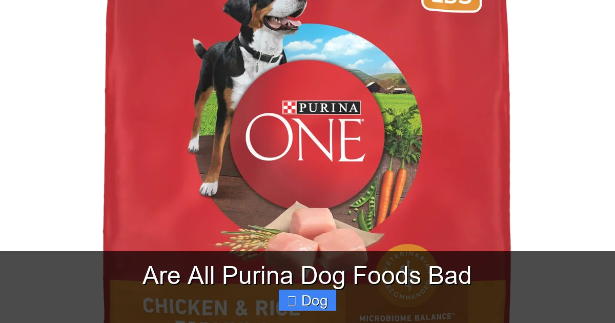 Are All Purina Dog Foods Bad