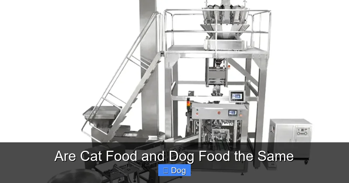 Are Cat Food and Dog Food the Same