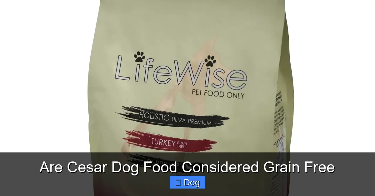 Are Cesar Dog Food Considered Grain Free