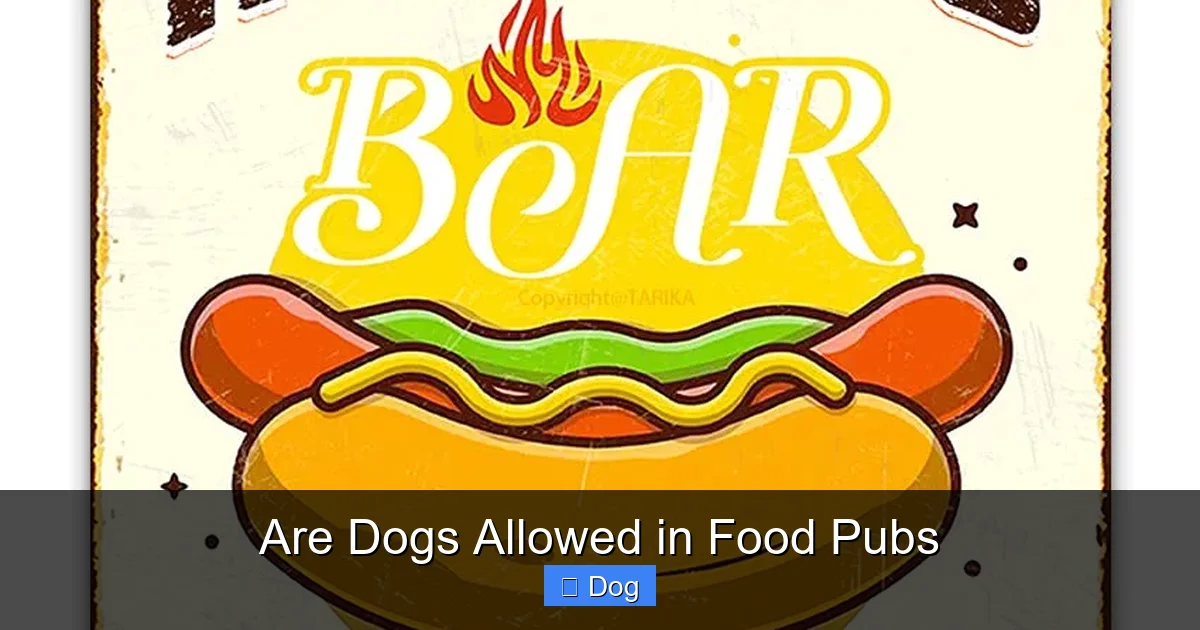 Are Dogs Allowed in Food Pubs