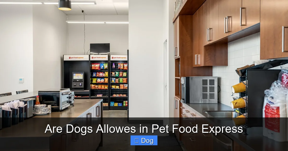Are Dogs Allowes in Pet Food Express