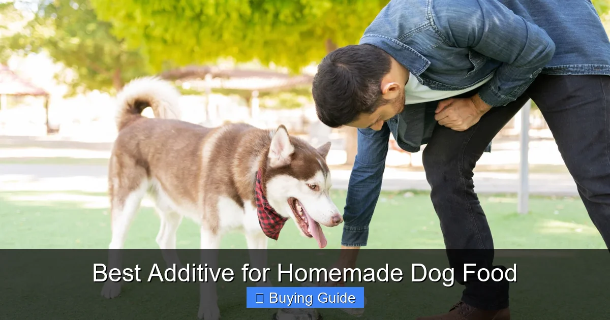 Best Additive for Homemade Dog Food