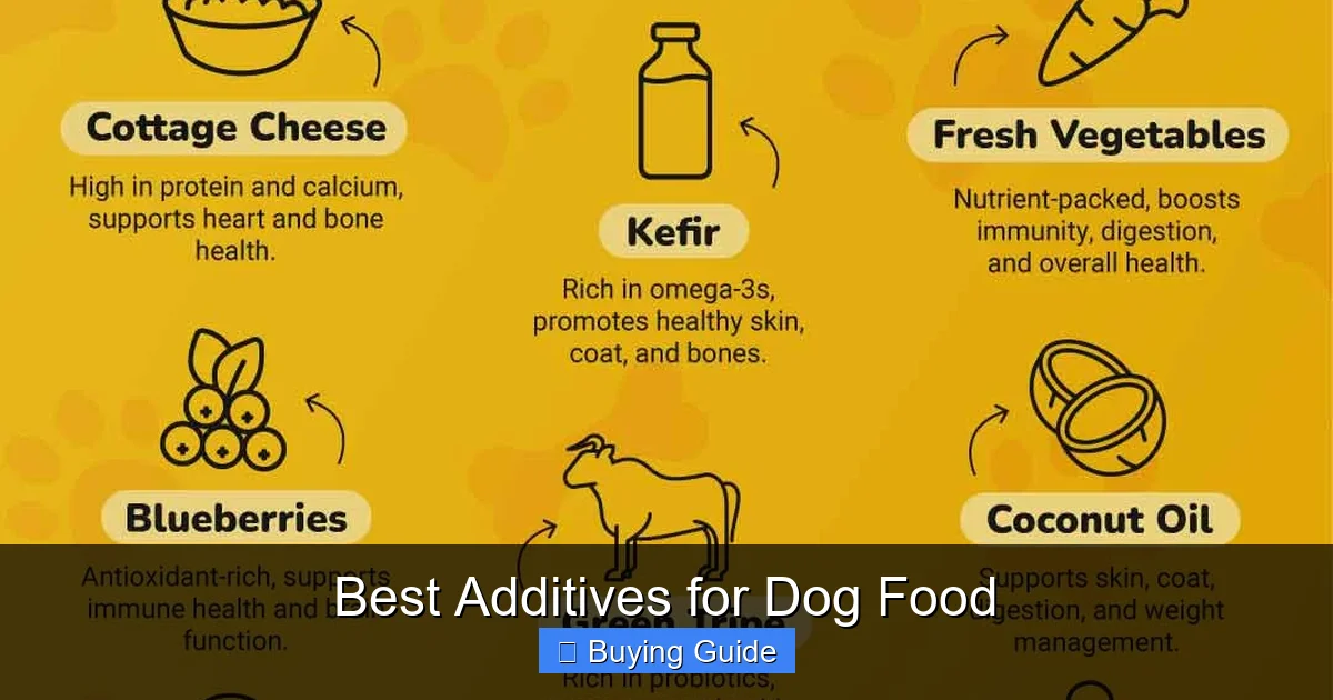 Best Additives for Dog Food