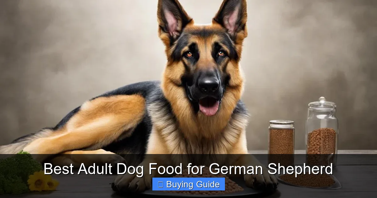 Best Adult Dog Food for German Shepherd
