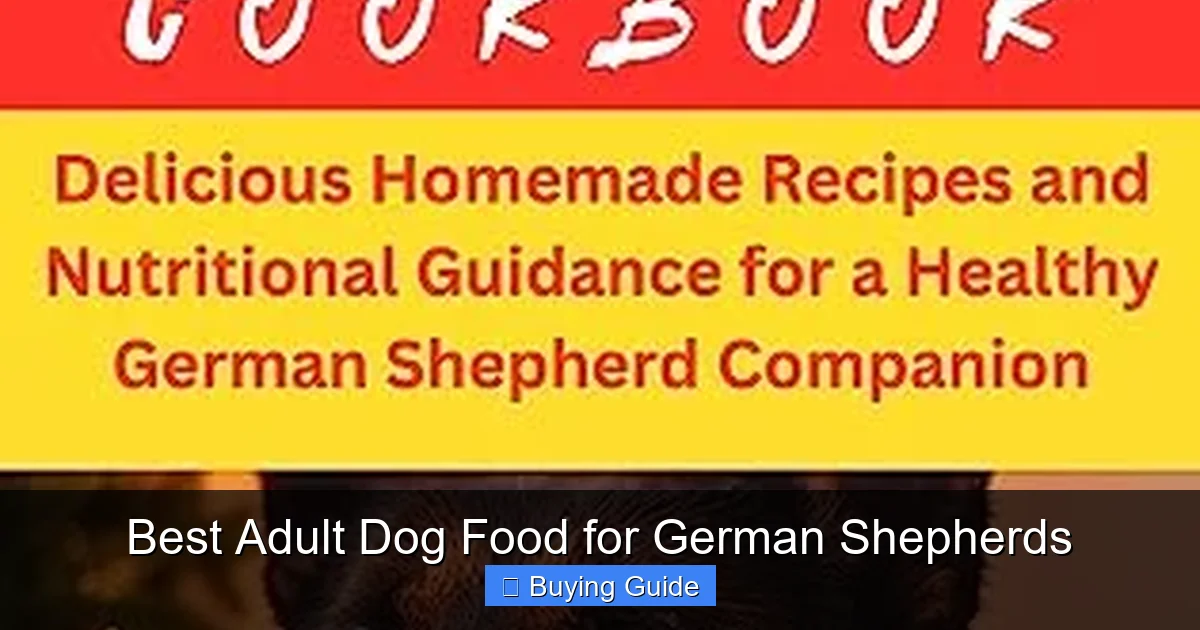 Best Adult Dog Food for German Shepherds