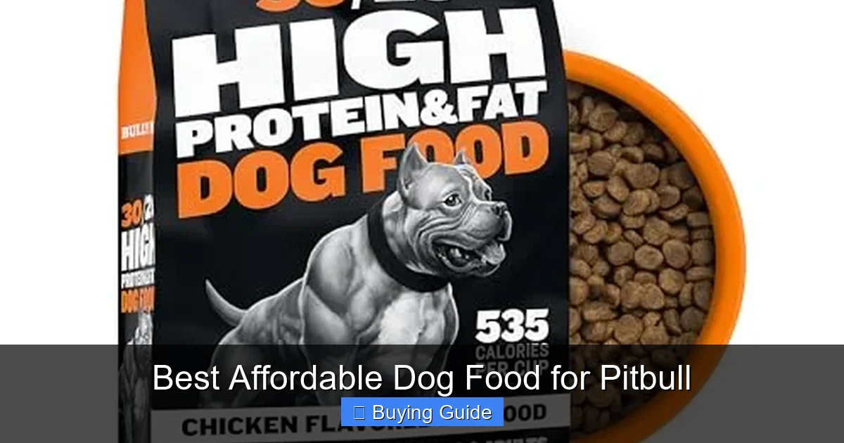 Best Affordable Dog Food for Pitbull