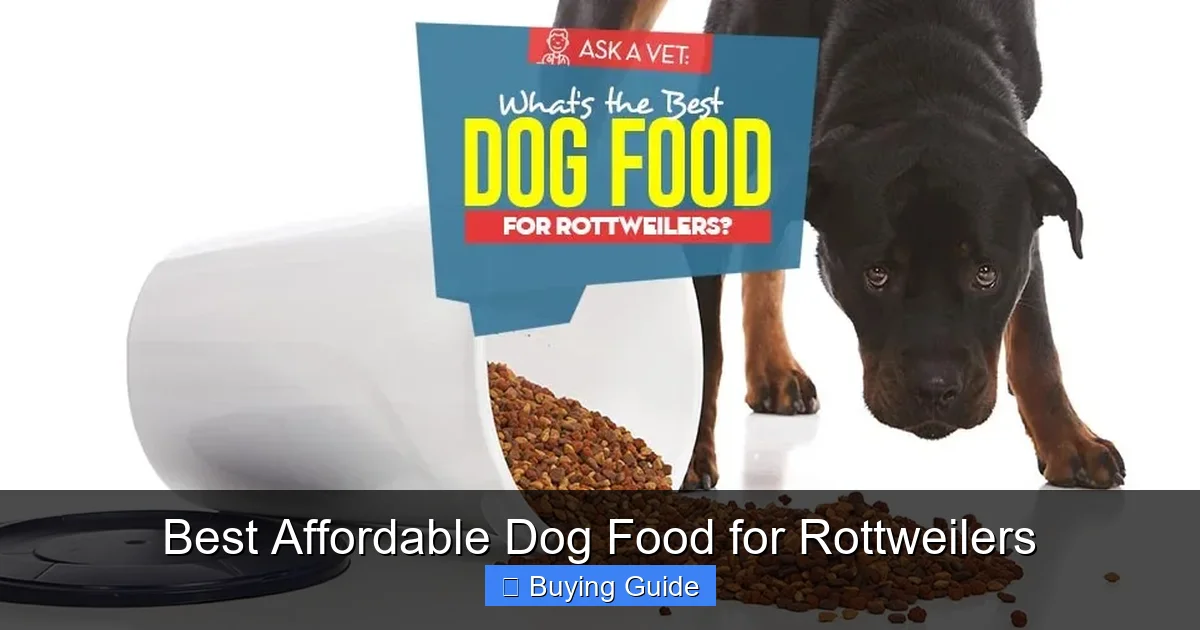 Best Affordable Dog Food for Rottweilers
