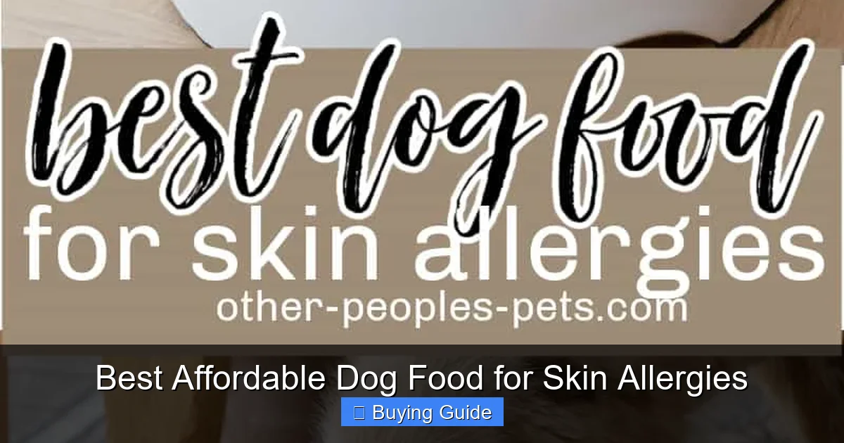 Best Affordable Dog Food for Skin Allergies