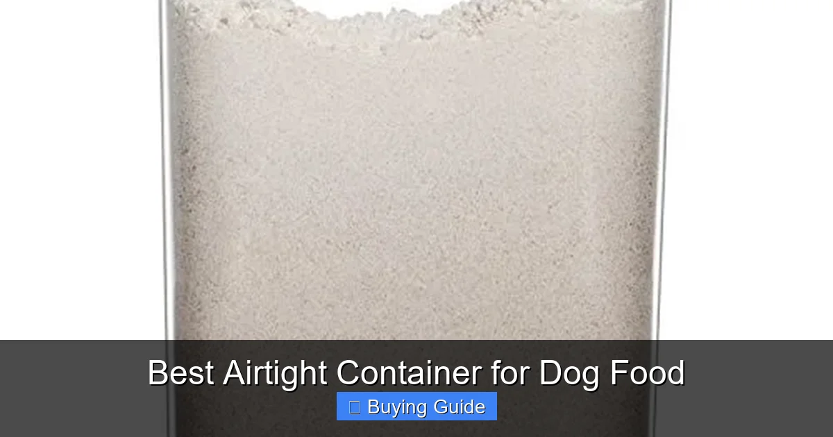 Best Airtight Container for Dog Food