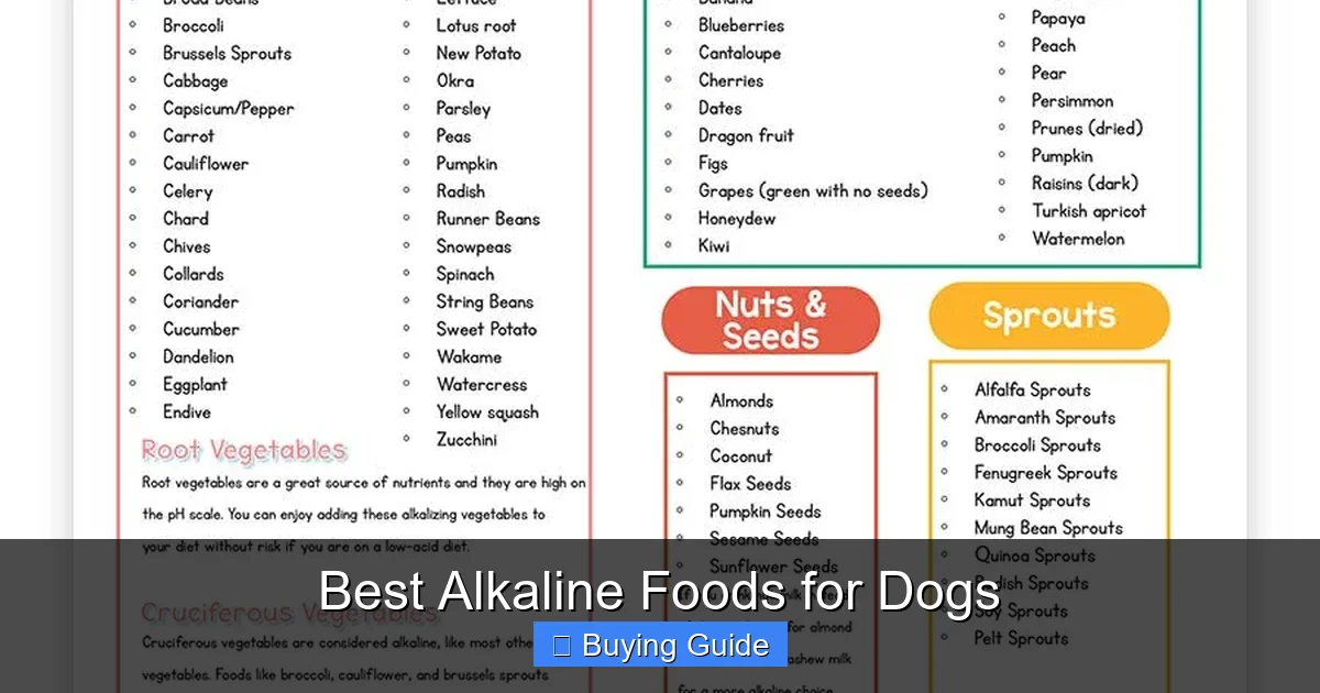 Best Alkaline Foods for Dogs