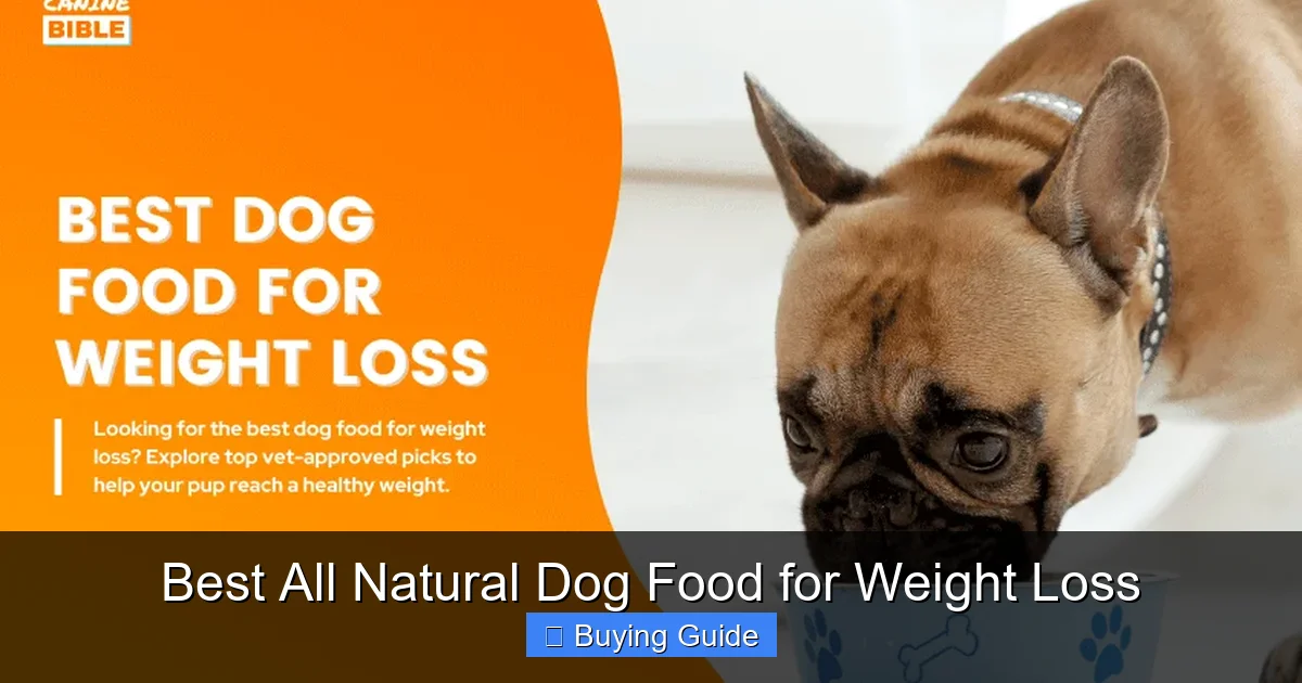 Best All Natural Dog Food for Weight Loss