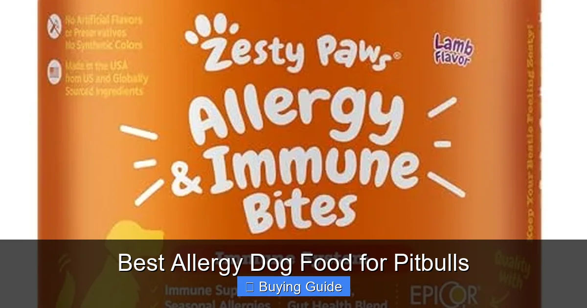 Best Allergy Dog Food for Pitbulls