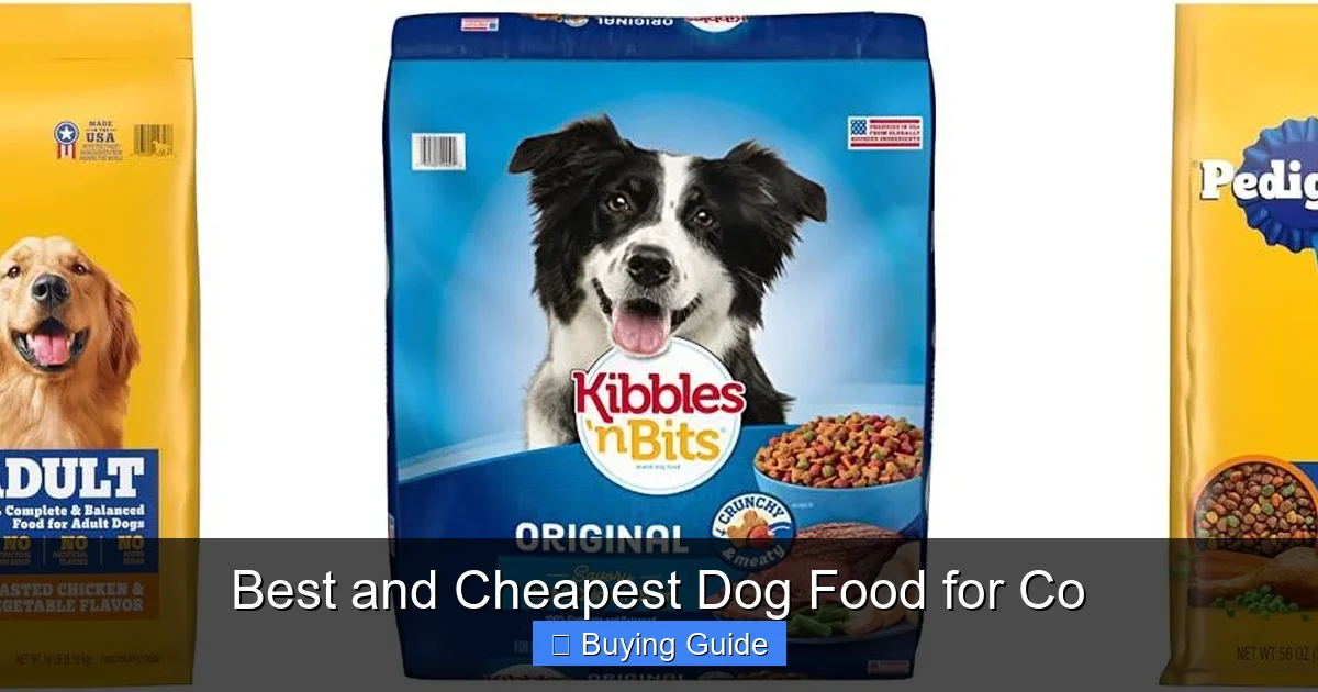 Best and Cheapest Dog Food for Co