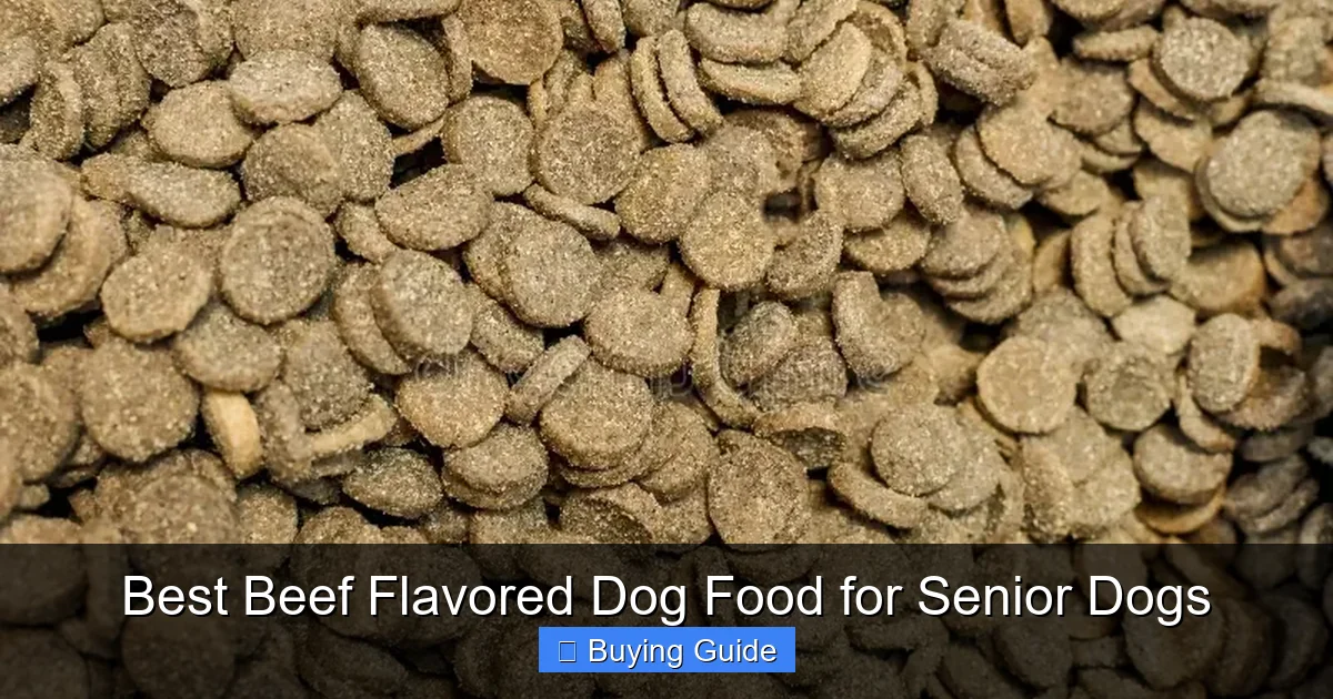 Best Beef Flavored Dog Food for Senior Dogs