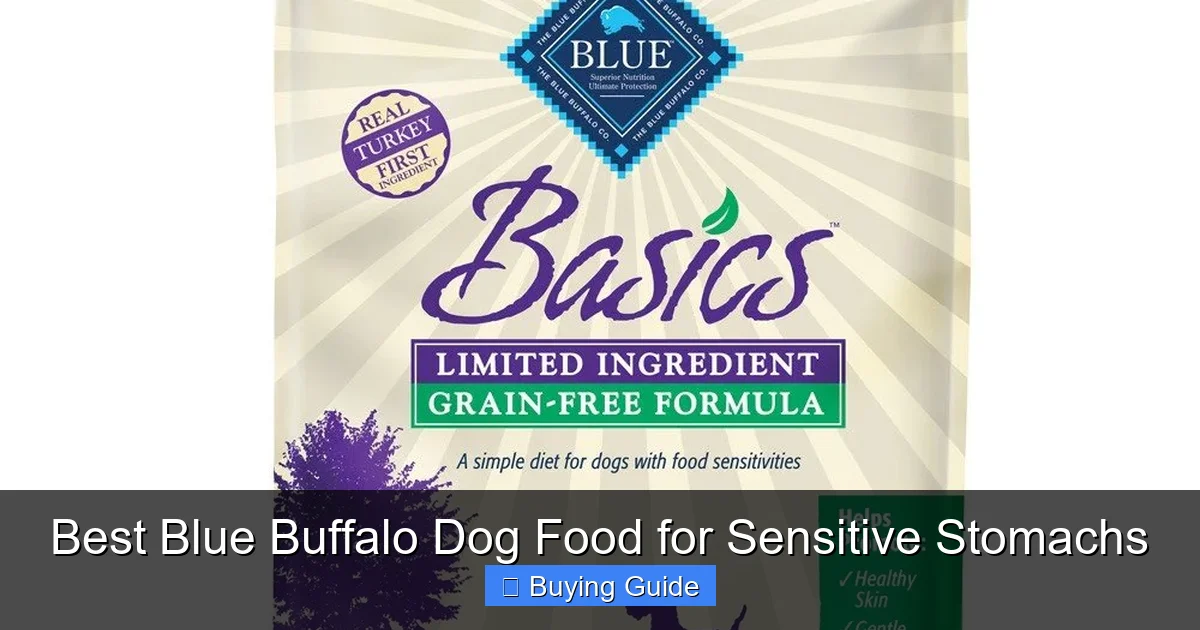 Best Blue Buffalo Dog Food for Sensitive Stomachs