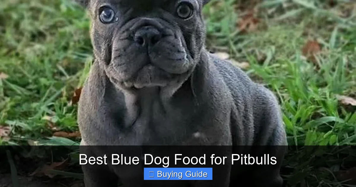 Best Blue Dog Food for Pitbulls