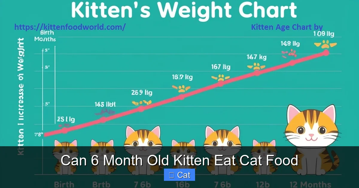 Can 6 Month Old Kitten Eat Cat Food