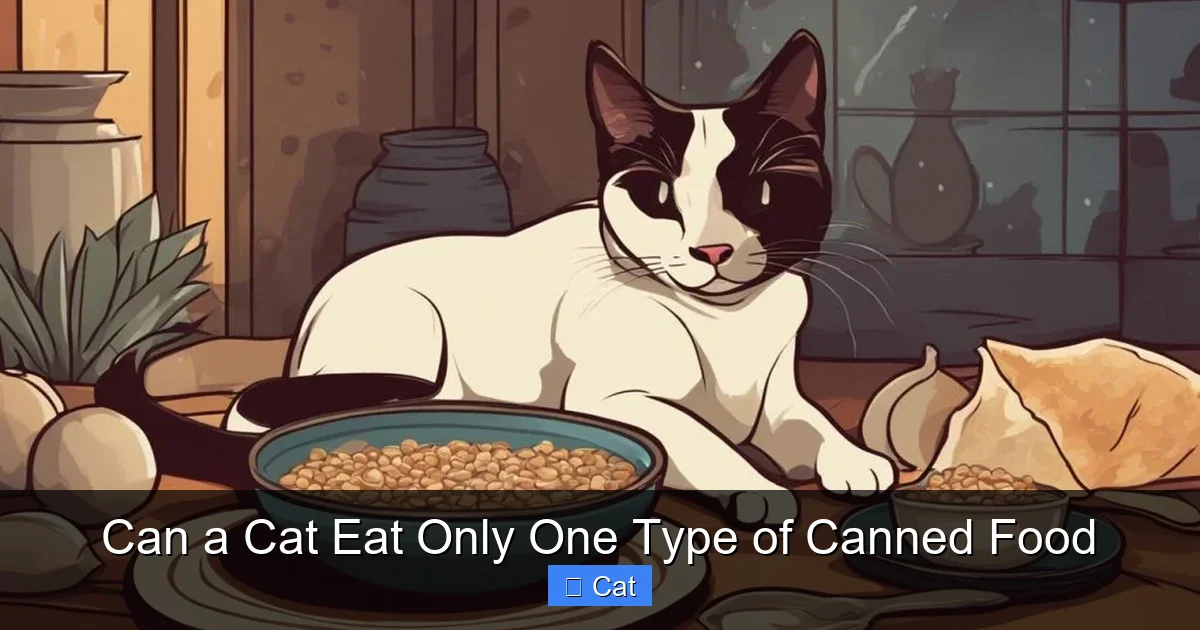 Can a Cat Eat Only One Type of Canned Food