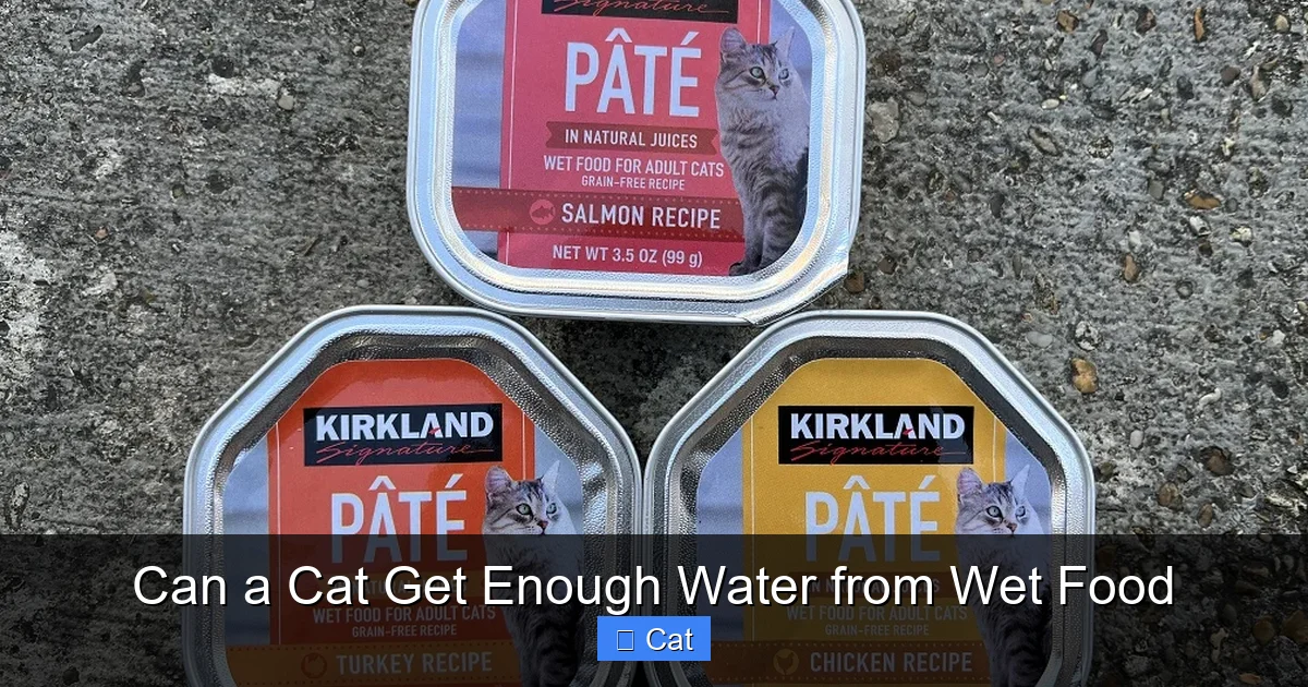 Can a Cat Get Enough Water from Wet Food