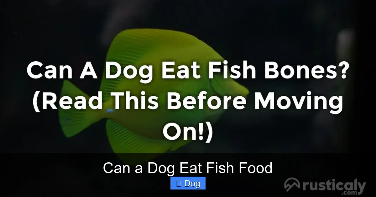 Can a Dog Eat Fish Food