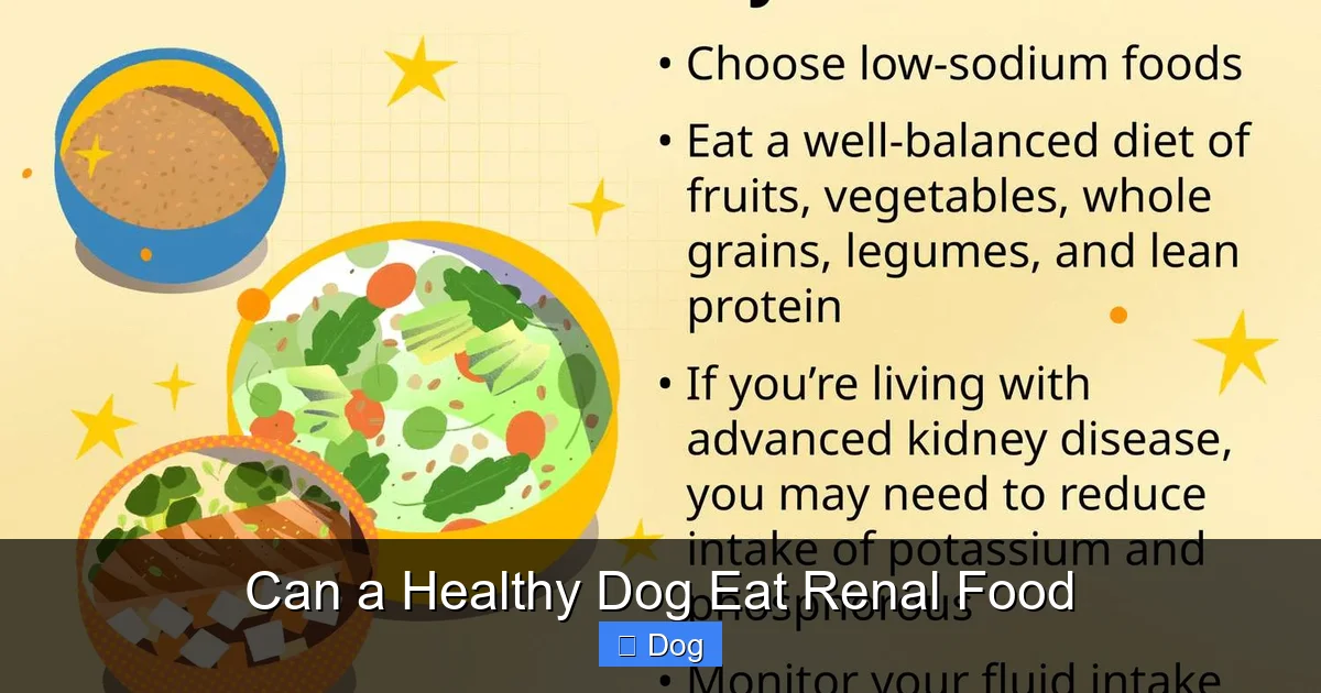 Can a Healthy Dog Eat Renal Food