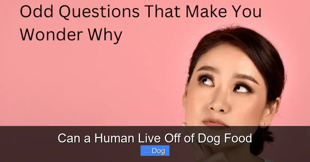 Can a Human Live Off of Dog Food