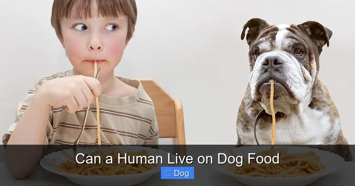 Can a Human Live on Dog Food