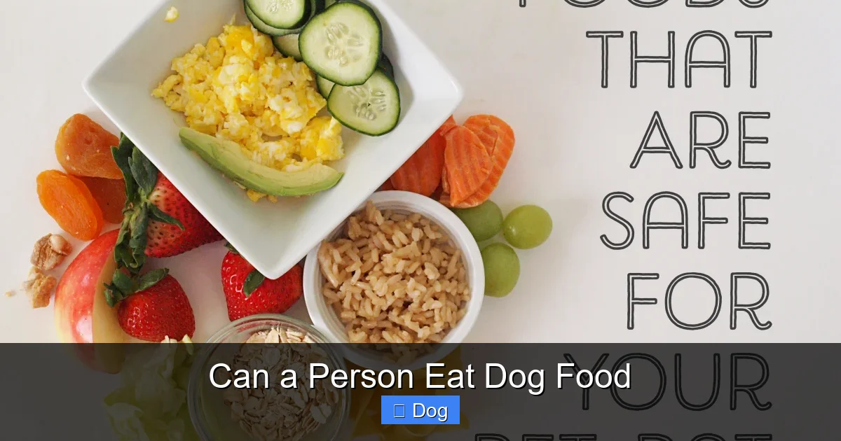 Can a Person Eat Dog Food