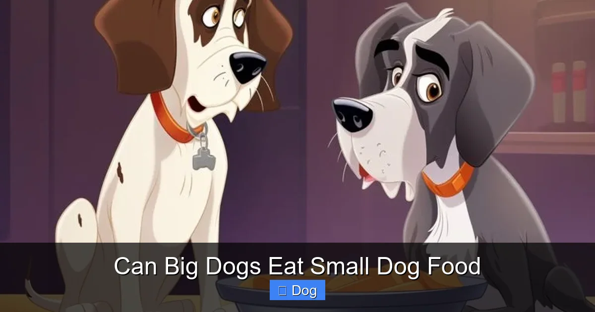 Can Big Dogs Eat Small Dog Food