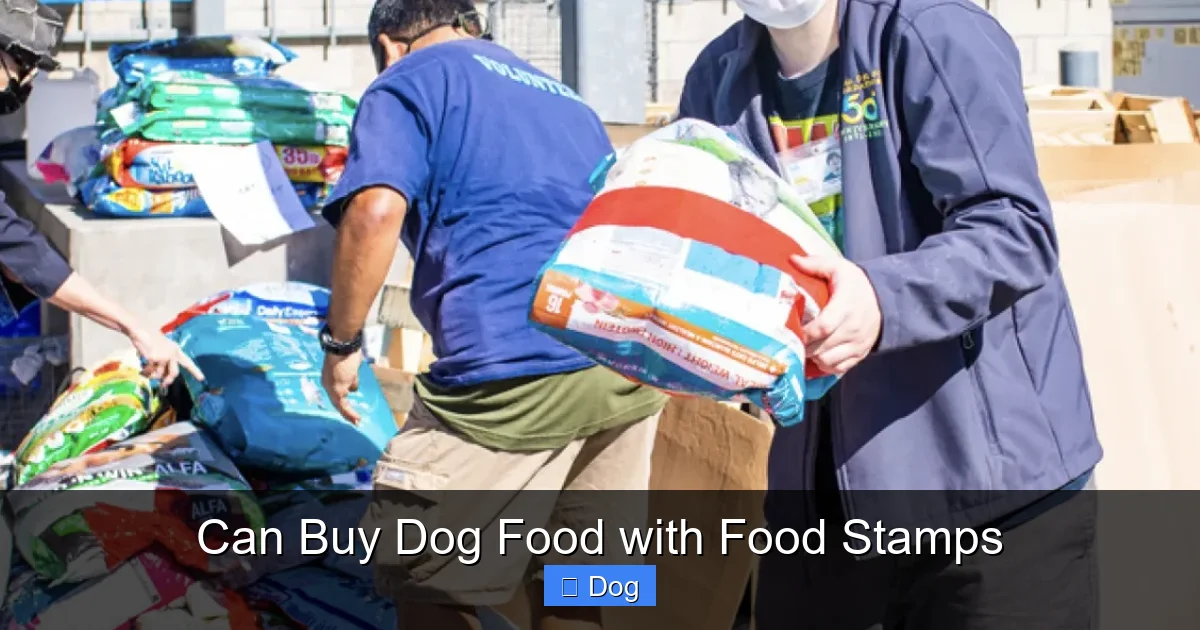 Can Buy Dog Food with Food Stamps