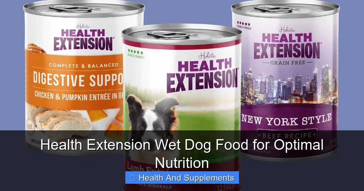 Health Extension Wet Dog Food for Optimal Nutrition