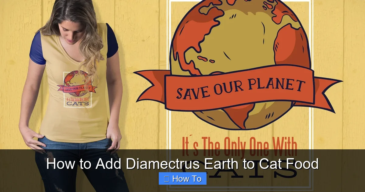 How to Add Diamectrus Earth to Cat Food
