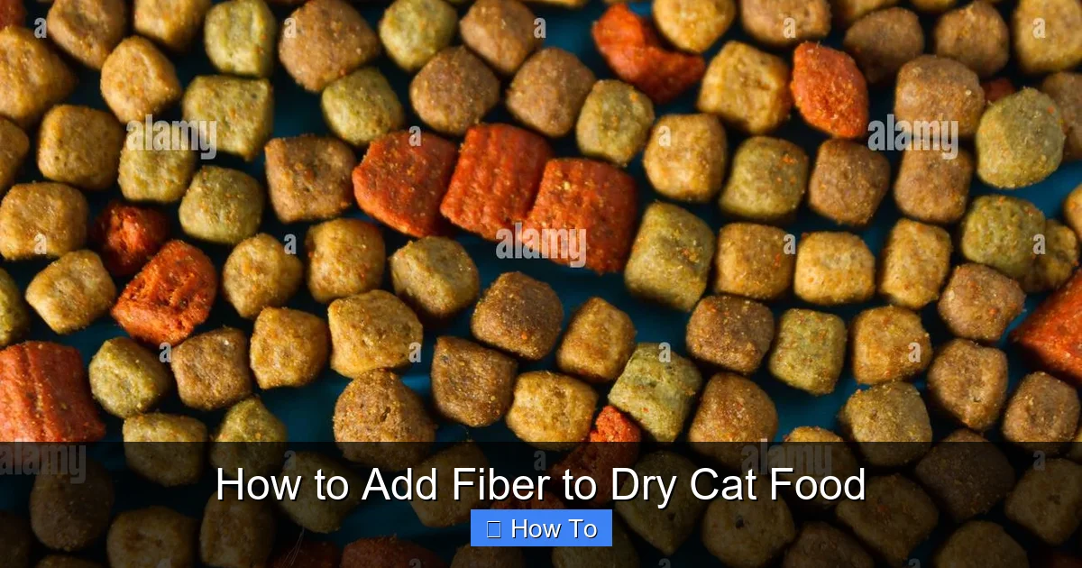 How to Add Fiber to Dry Cat Food
