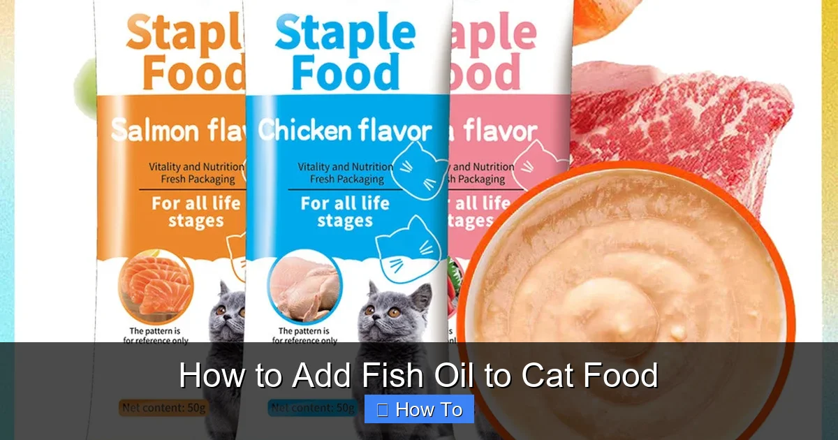 How to Add Fish Oil to Cat Food