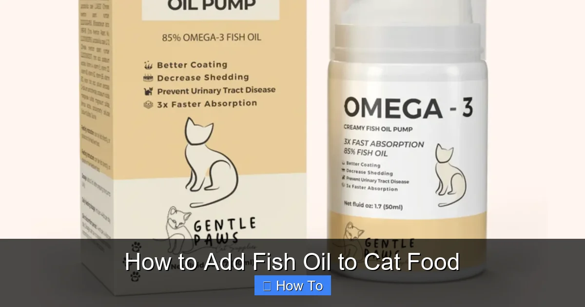 How to Add Fish Oil to Cat Food