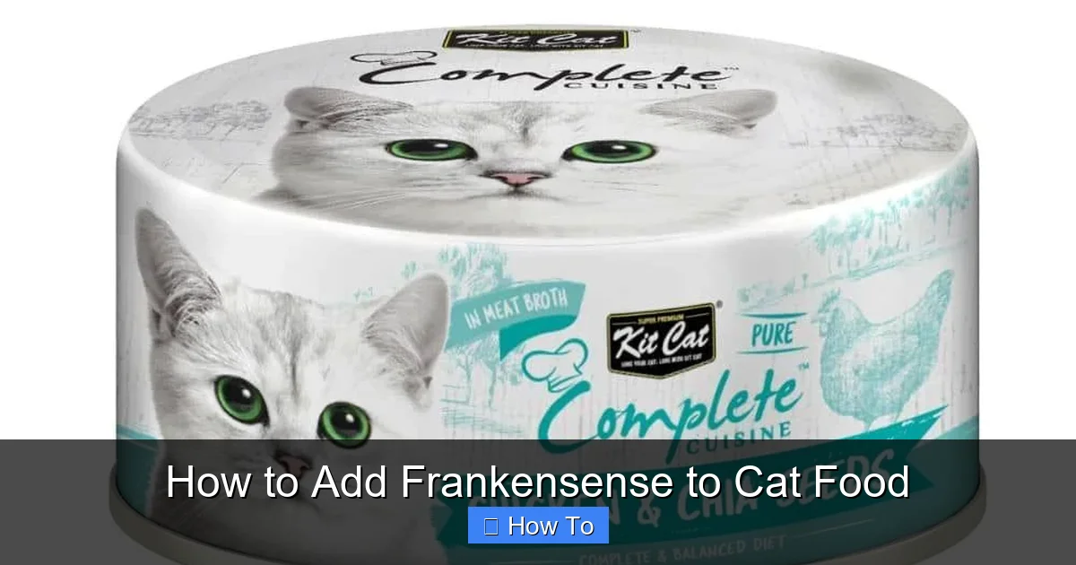 How to Add Frankensense to Cat Food