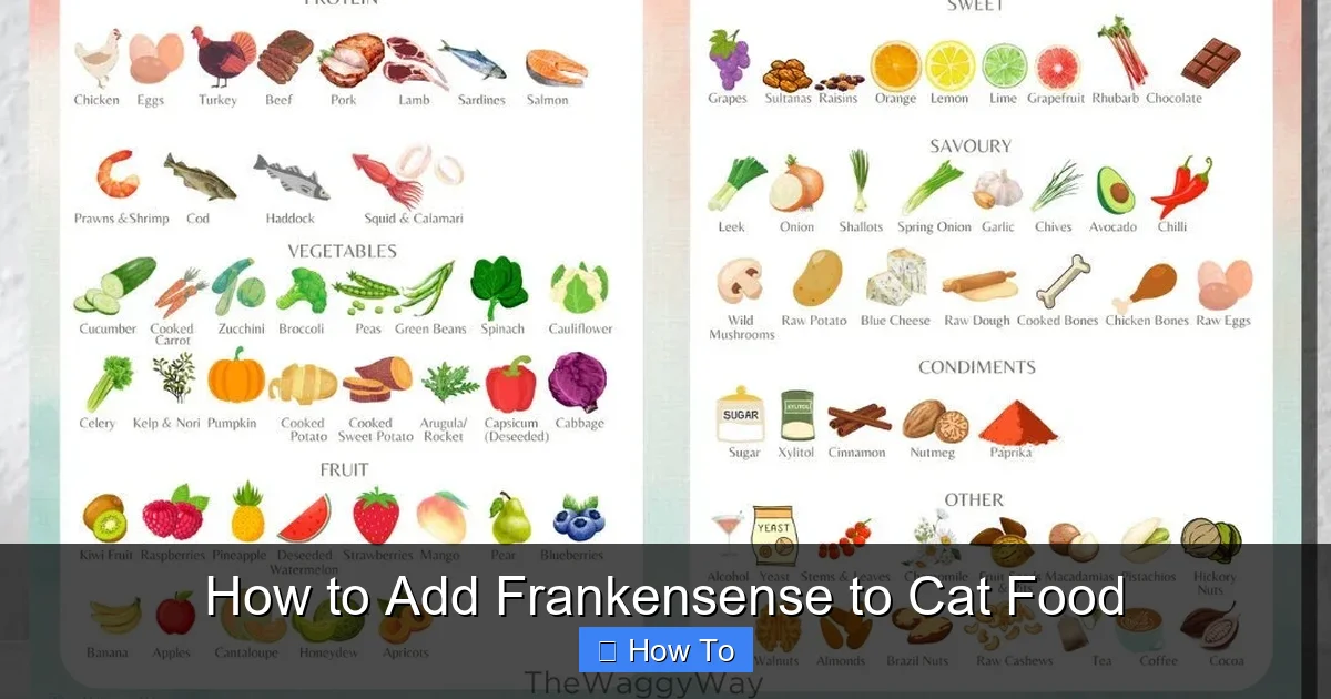 How to Add Frankensense to Cat Food