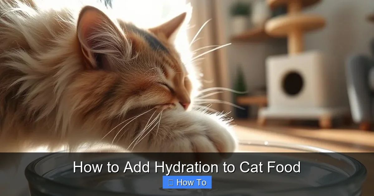 How to Add Hydration to Cat Food
