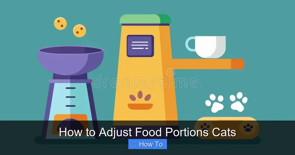 How to Adjust Food Portions Cats