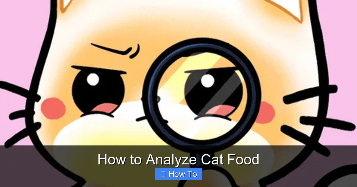 How to Analyze Cat Food