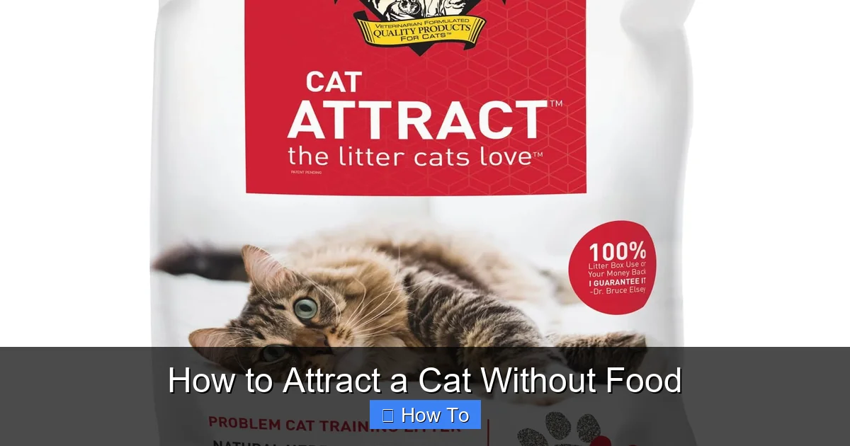 How to Attract a Cat Without Food