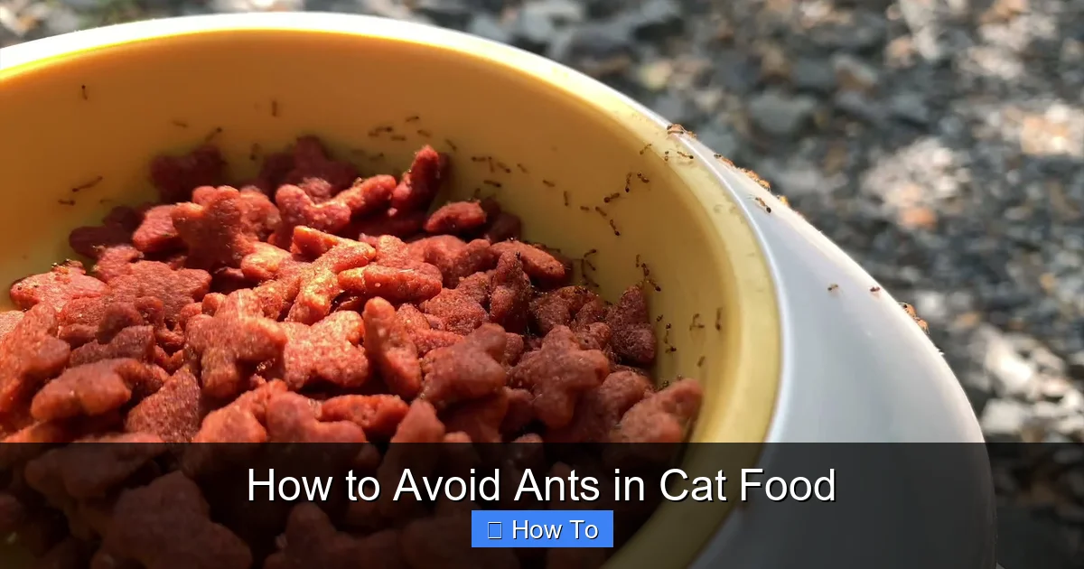 How to Avoid Ants in Cat Food