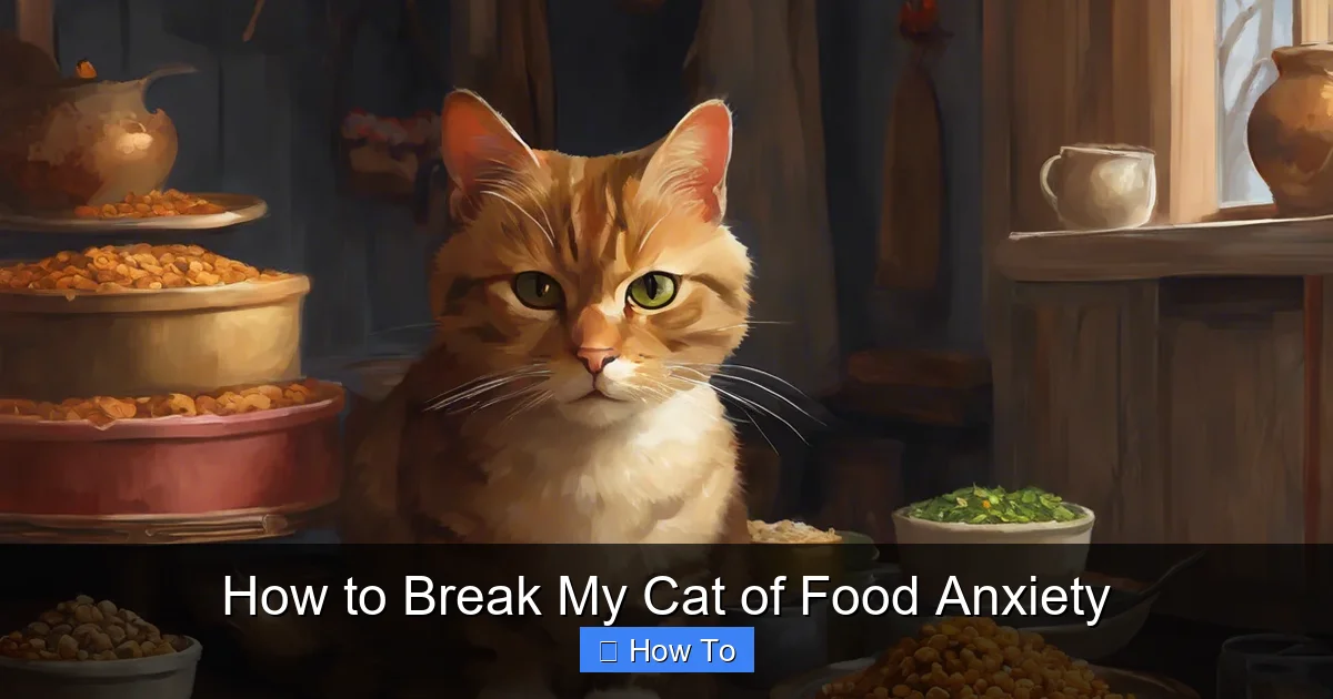 How to Break My Cat of Food Anxiety