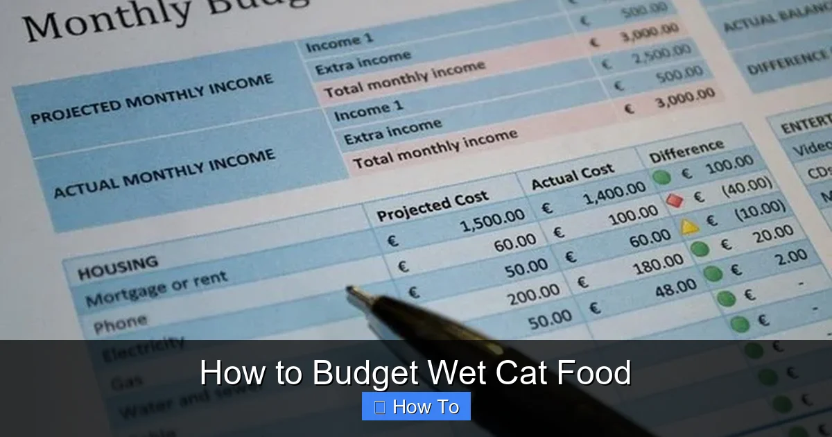 How to Budget Wet Cat Food