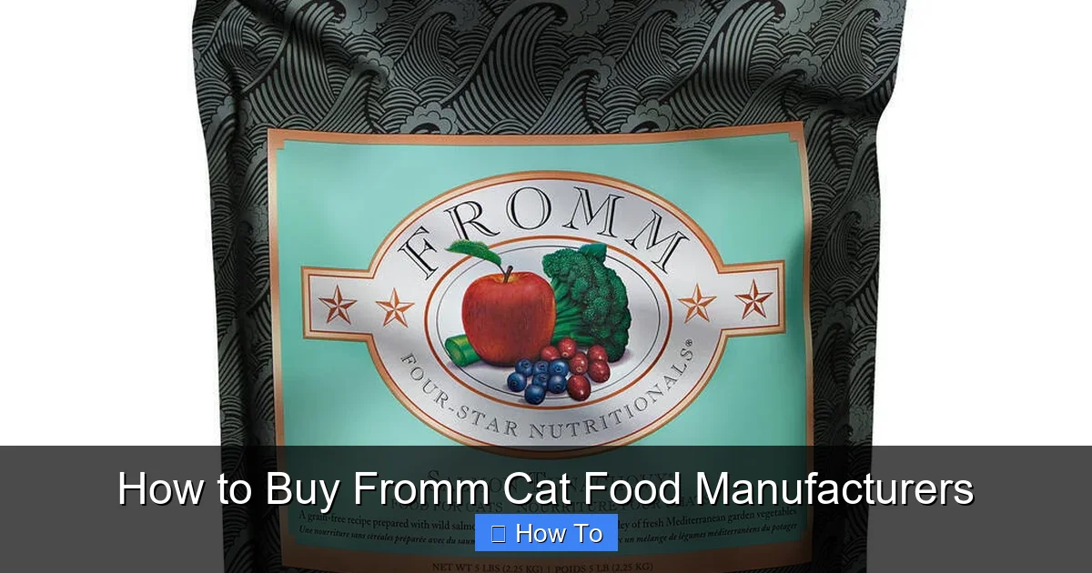 How to Buy Fromm Cat Food Manufacturers