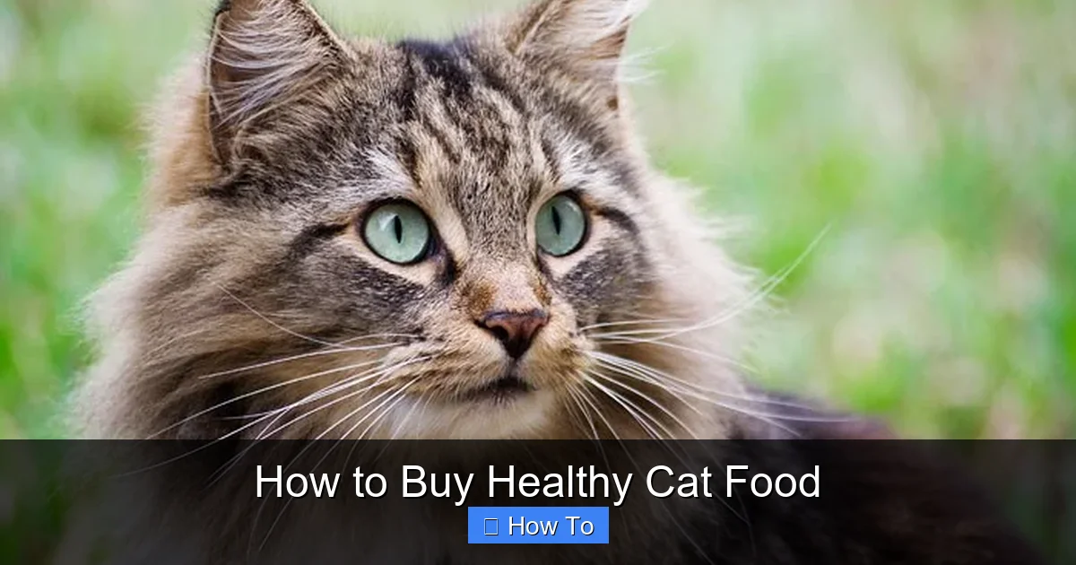 How to Buy Healthy Cat Food