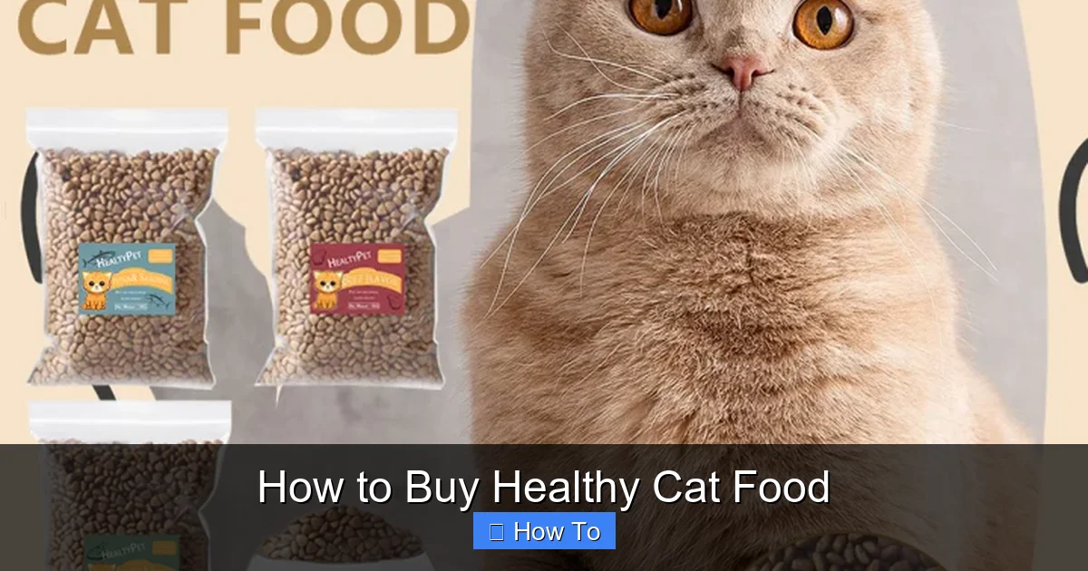 How to Buy Healthy Cat Food