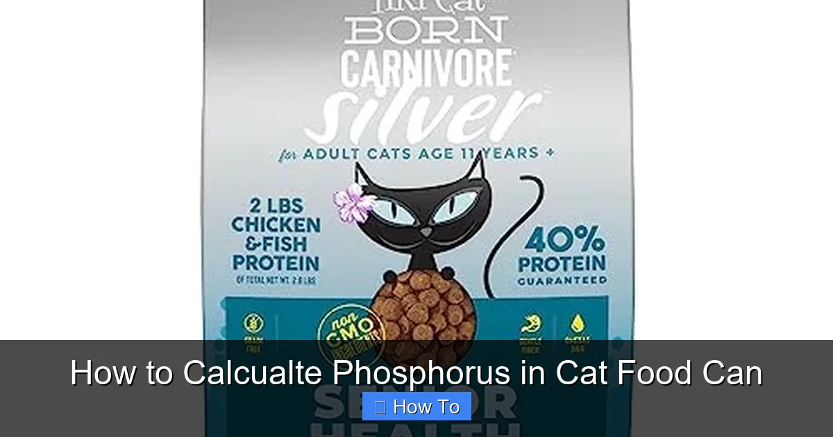 How to Calcualte Phosphorus in Cat Food Can