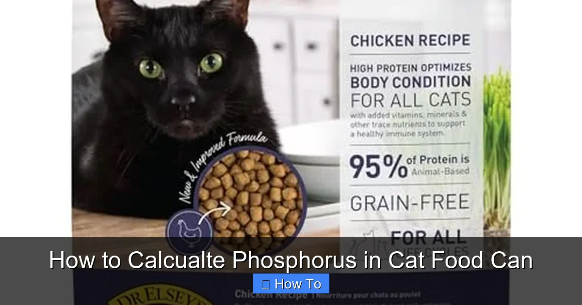 How to Calcualte Phosphorus in Cat Food Can