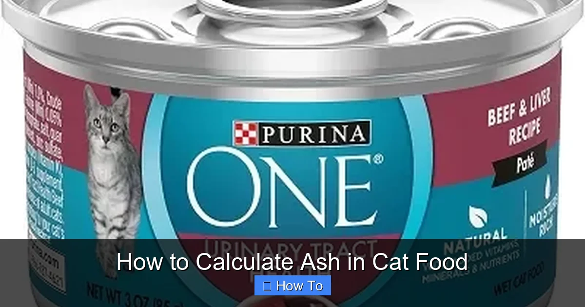 How to Calculate Ash in Cat Food